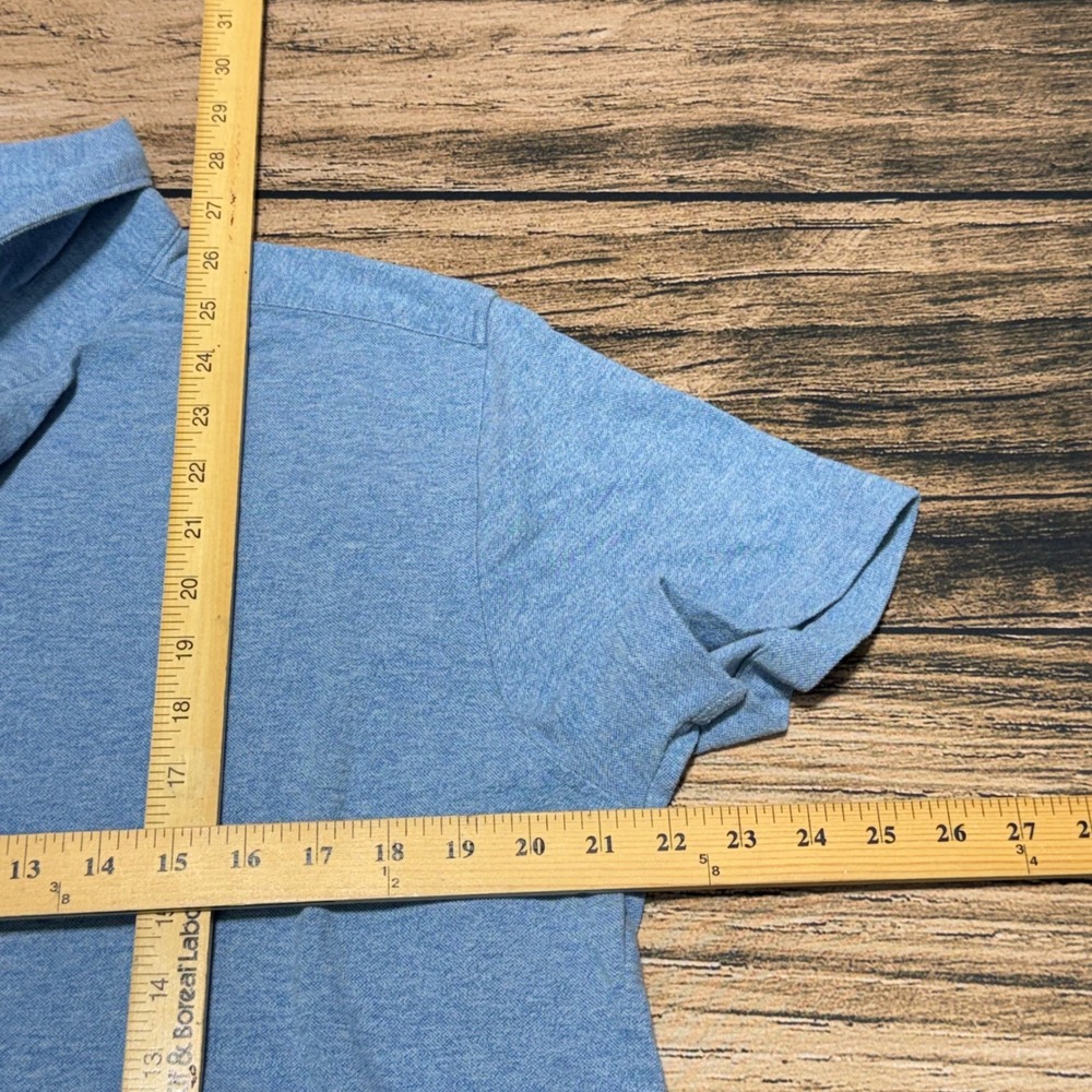 Robert Barakett Button Down Shirt Mens XL Light Blue Short Sleeve Casual - Picture 5 of 6